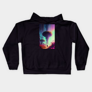 Abstract Another World Explorer Kids Hoodie